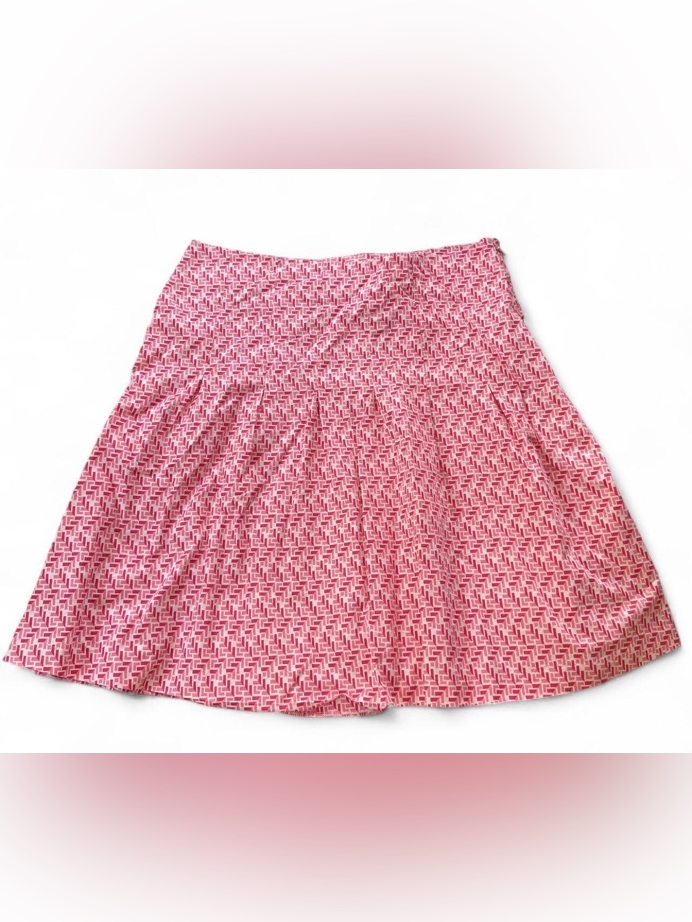 Old Navy Pink Geometric A-Line Skirt